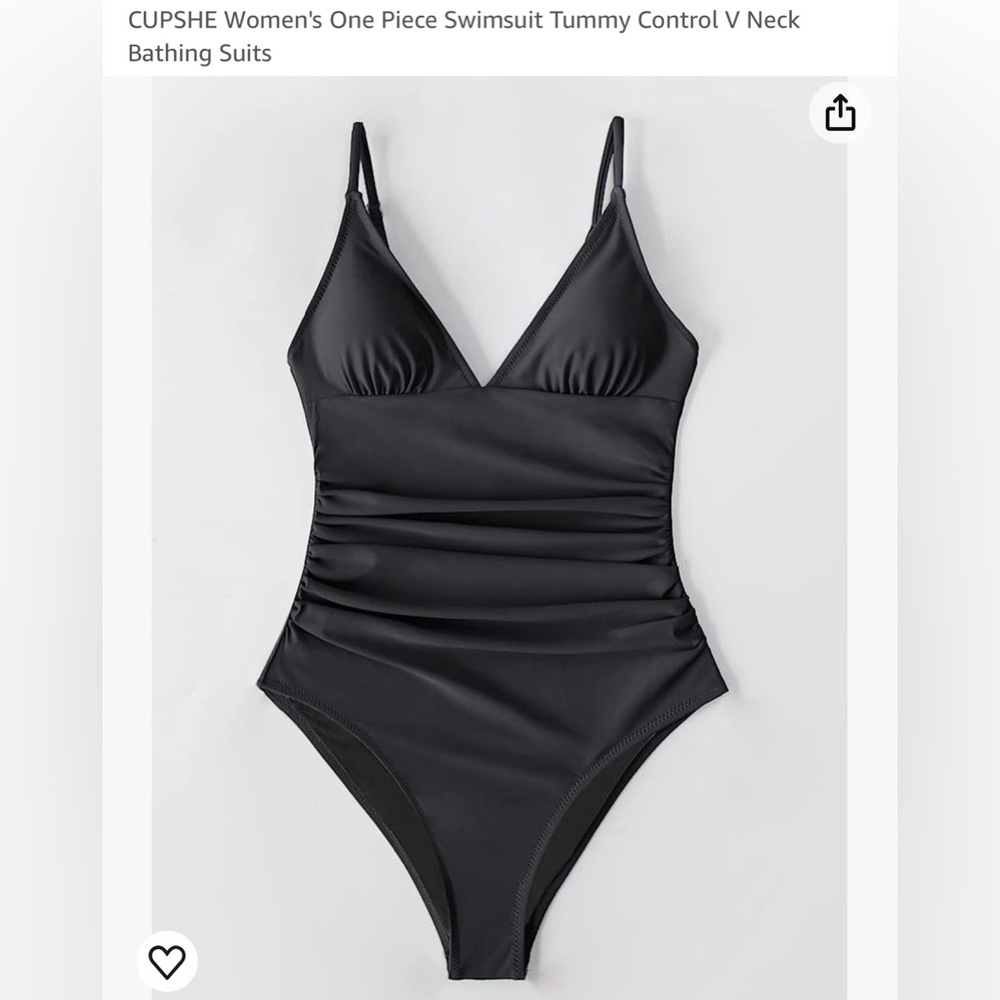 NWT! Tummy Control Black Bathing Suit women’s size Medium